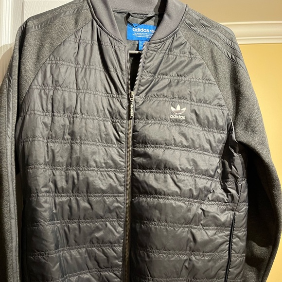 Dark grey hybrid adidas  jacket long sleeve - Picture 1 of 6
